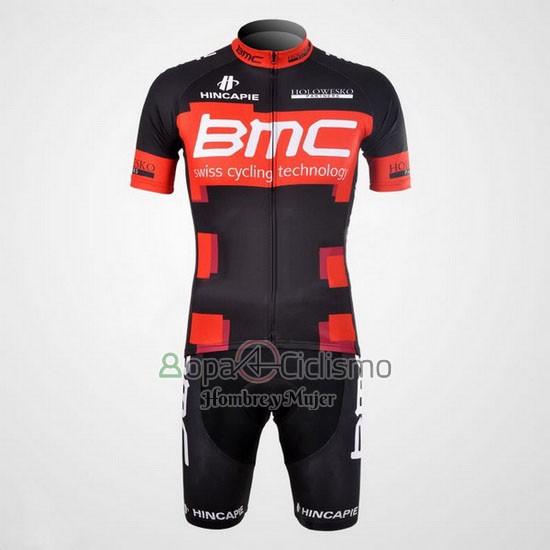 Bmc Ropa Ciclismo Culotte Corto 2012 Mangas Cortas Negro y Rojo